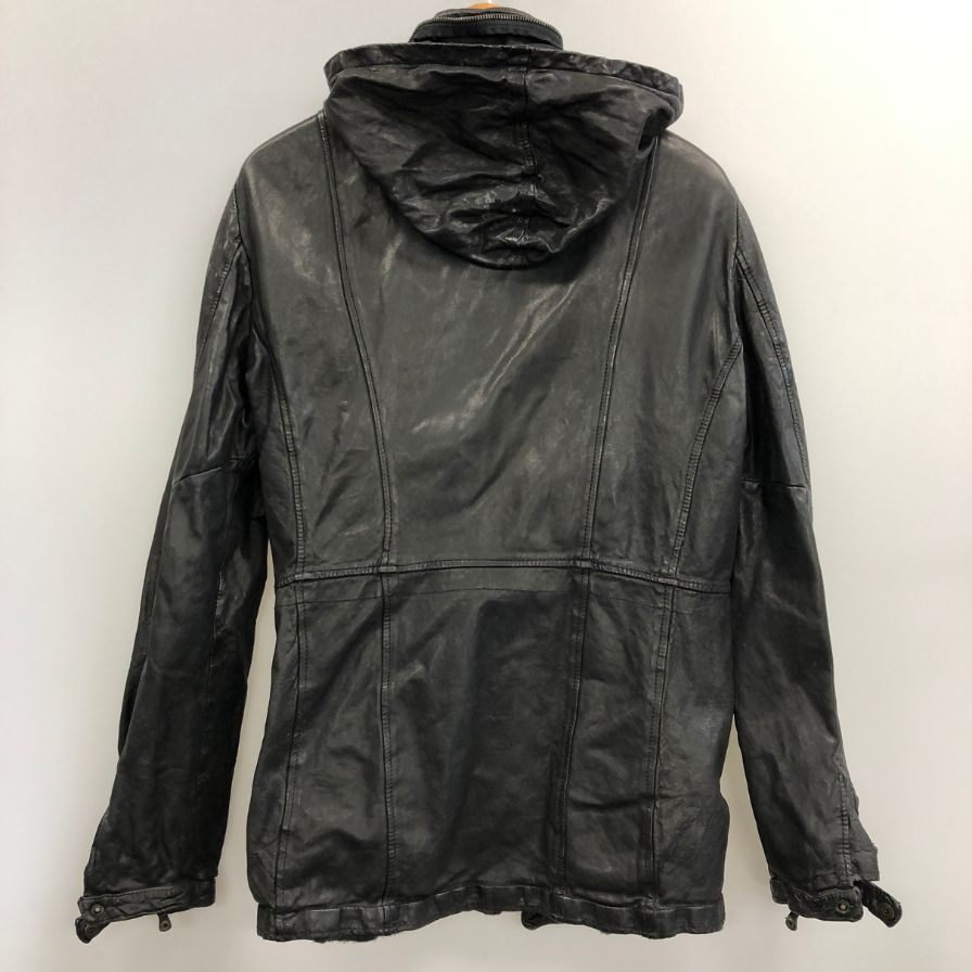 中古■ジョルジオ ブラート レザーコート ラム ブラック サイズ46 メンズ  giorgio brato 【AFA15】