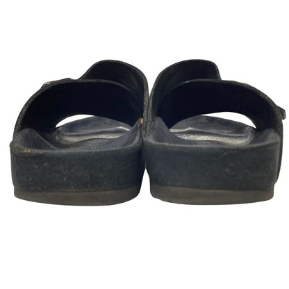 ビルケンシュトック サンダル ブラック レザー サイズ39 メンズ birkenstock 約25.0cm【PTM】