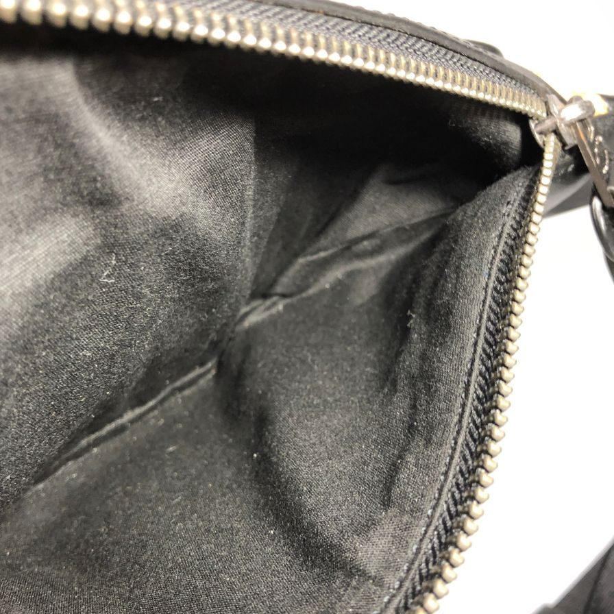 コーチ ウエストバッグ シグネチャー レザー ファスナー ブラウン×ブラック COACH【AFE6】
