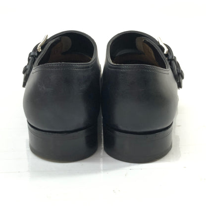 ジョンロブ レザーシューズ チャペル カーフ ダブルモンク 8000ラスト サイズ6.5E メンズ ブラック JOHN LOBB CHAPEL ビジネスシューズ 約25.0cm【LA】【中古】