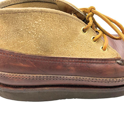 ラッセルモカシン チャッカブーツ スポーティングクレー スエード レザー 切替 2トーン ブラウン ベージュ メンズ サイズ US7B RUSSELL MOCCASIN 約25.0cm【AFC7】
