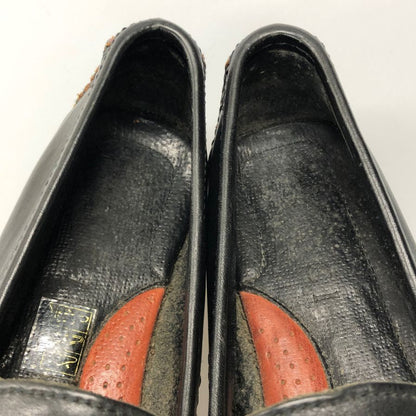 グッチ ドライビングシューズ ビットローファー カーフ ブラック サイズ40.5 メンズ GUCCI 約25.5cm【AFC47】