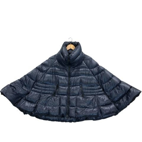 中古◆モンクレール ダウンポンチョ シャラン ネイビー レディース サイズ0 MONCLER CHALAIN 【AFA8】