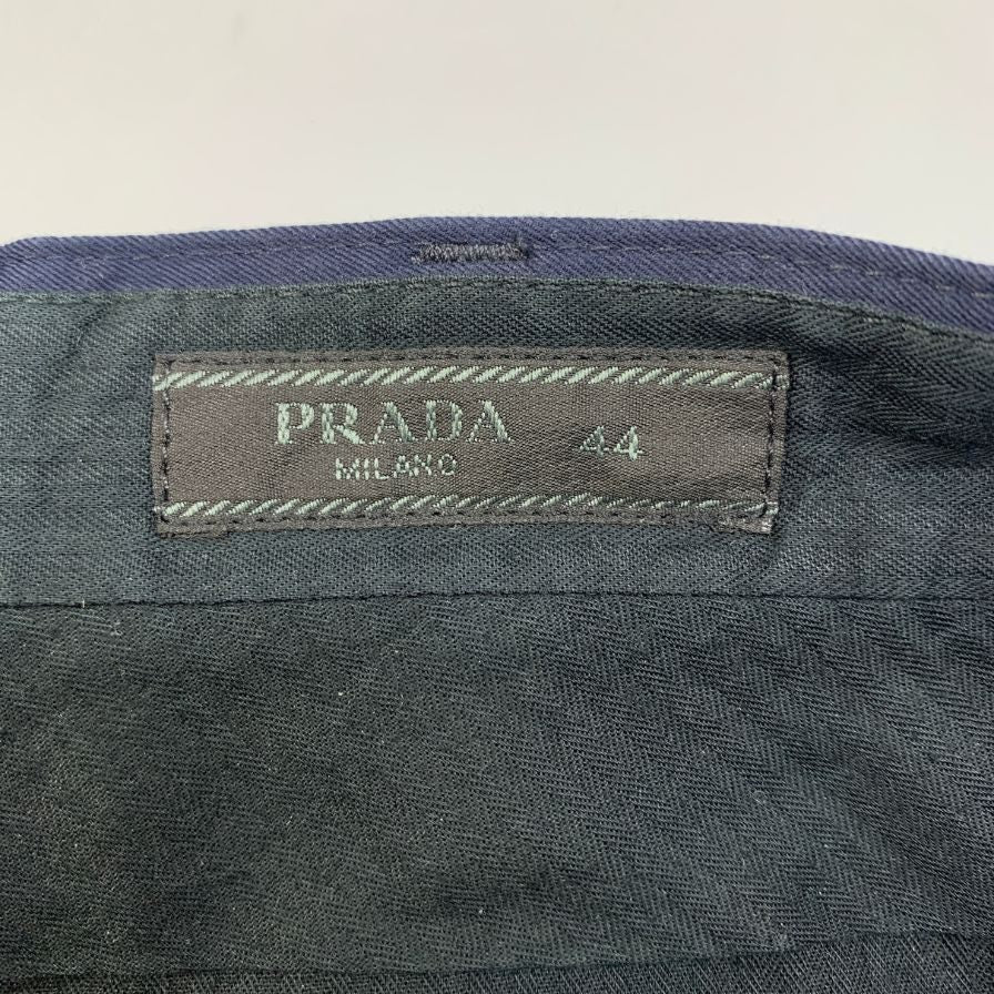 プラダ 16年 スラックス ネイビー メンズ サイズ44 PRADA 【AFB22】