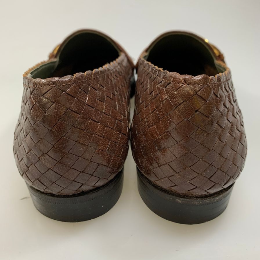 ステファン ケリアン シングルモンク クロコ型押し ローファー  03 57345 6ハーフ Stephane Kelian 約25.5cm【AFD9-2】