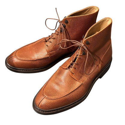パラブーツ レザーブーツ セリニャン  Uチップ グレインレザー  ブラウン サイズUK6 メンズ PARABOOT ブーツ 約24.5cm【LA】【中古】