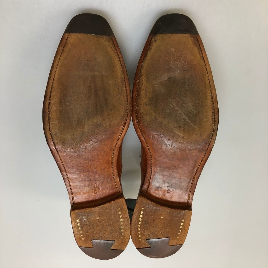 クロケット＆ジョーンズ エッジウェア 5247 X26993 メンズ サイズ 6ハーフ ブラウン CROCKETT&JONES EDGWARE ビジネスシューズ 約25.0cm【LA】【中古】