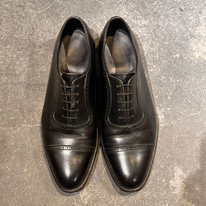 シェットランドフォックス レザーシューズ アデレード  カーフ ブラック イズ7.5 メンズ SHETLAND FOX ビジネスシューズ 約25.5cm【LA】【中古】