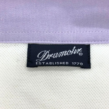 新品同様◆ドルモア ポロシャツ カノコ ホワイト メンズ サイズXL DRUMOHR 【AFB9】