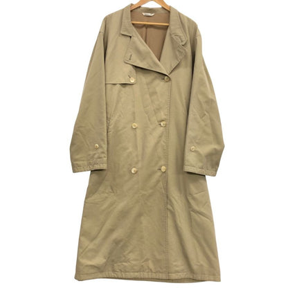 美品◆オーラリー トレンチコート ダブル WASHED FINX CUPRO TWILL LONG COAT ベージュ メンズ サイズ4 A20AC01FC AURALEE 【AFA22】