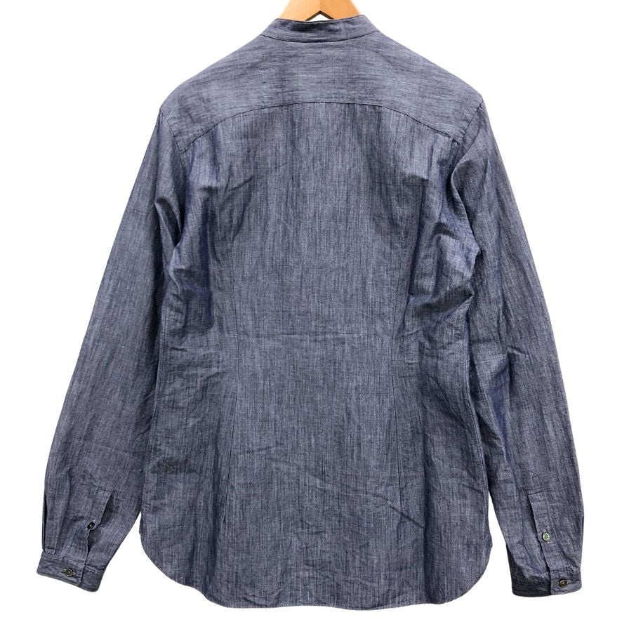 美品◆ユナイテッドアローズ シャンブレー  長袖シャツ ブルー  レディース サイズ39  UNITED ARROWS 【AFB29】