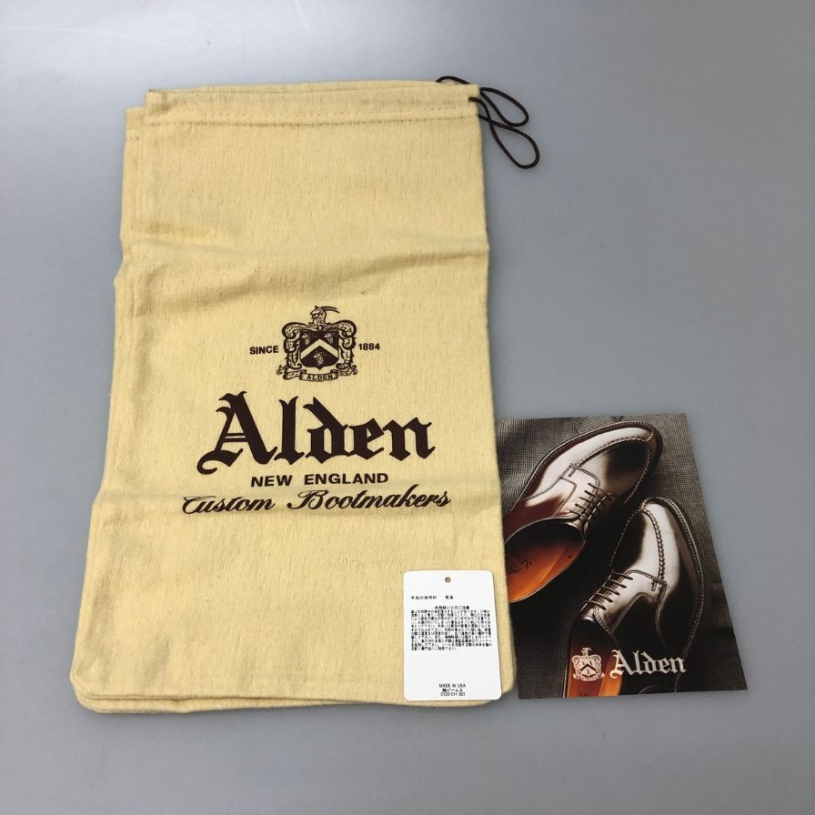 オールデン 53669 ビームス別注 プレーントゥ コードバン ミリタリーラスト ブラック サイズUS9D ALDEN ビジネスシューズ 約27.0cm【LA】【中古】