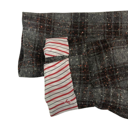 新品同様◆イザイア 2Bテイラード ツイード ジャケット グレー メンズ サイズ 50  ISAIA JAPAN 【AFB26】
