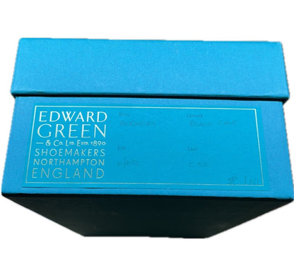 中古◆エドワードグリーン レザーシューズ パンチドキャップトゥ バークレー メンズ ブラック UK6E EDWARD GREEN BERKELEY【LA】