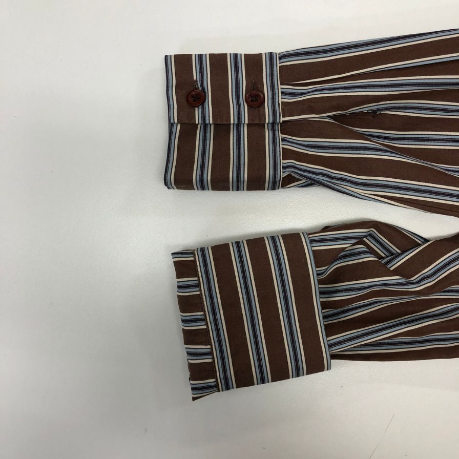 極美品◆フィロソフィーディアルベルタフェレッティ 長袖シャツ ストライプ レディース サイズI40 PHILOSOPHY di ALBERTA FERRETTI 【AFB39】
