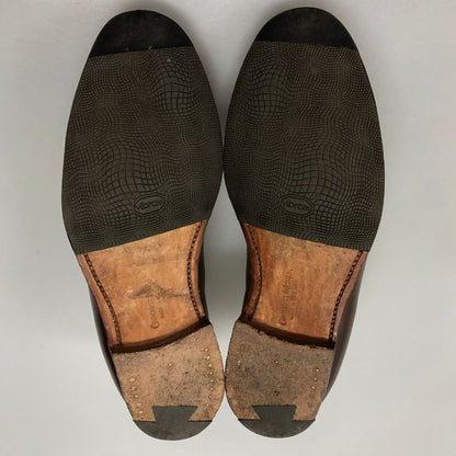 クロケットアンドジョーンズ カーフレザーローファー ボストン2 ブラウン サイズUK6.5E Crockett&Jones ローファー 約25.5cm【LA】【中古】