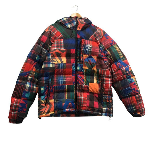 美品◆アールエルエックス ラルフローレン ダウンジャケット ネイティブ柄 730フィル メンズ サイズL 総柄 RLX RALPH LAUREN 【AFF22】