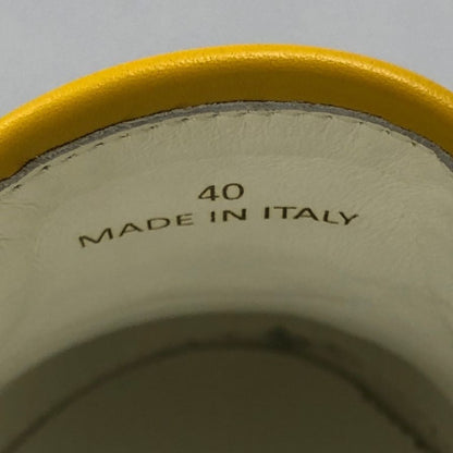 ジミーチュウ スリッポン スニーカー イエロー エンボス サイズ40 メンズ JIMMY CHOO 約25.0cm【AFD12】