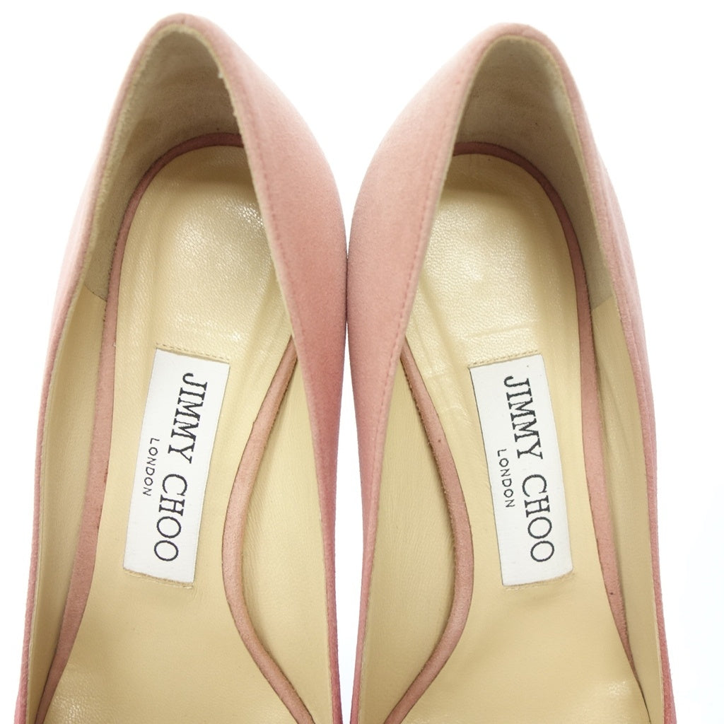 Very good condition JIMMY CHOO Gradient Pumps Suede Ladies Pink Size 3