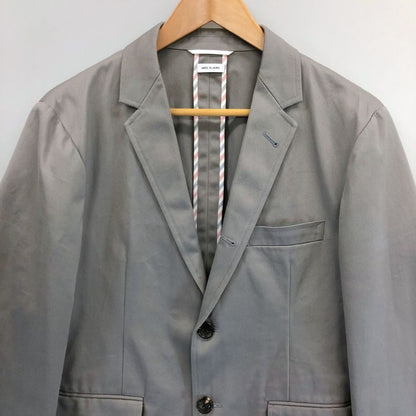 トム ブラウン ジャケット MJU426A 裏地ストライプ コットン メンズ グレー サイズS相当 THOM BROWNE【LA】