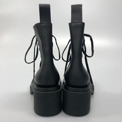 ボッテガヴェネタ ブーツ LUG ANKLE ブラック サイズ36 レディース BOTTEGA VENETA 約22.5cm【AFD9-2】