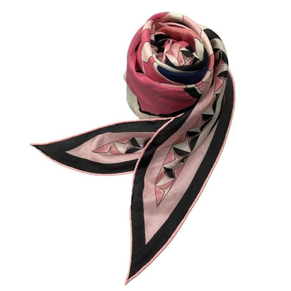 エミリオプッチ スカーフ ピンク系 総柄 EMILIO PUCCI【AFI12】