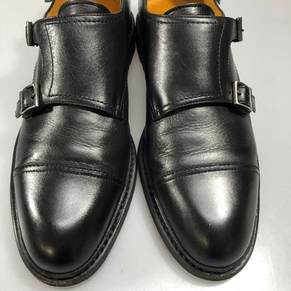 パラブーツ POE ダブルモンク ブラック サイズUK9 PARABOOT ビジネスシューズ 約27.5cm【LA】【中古】