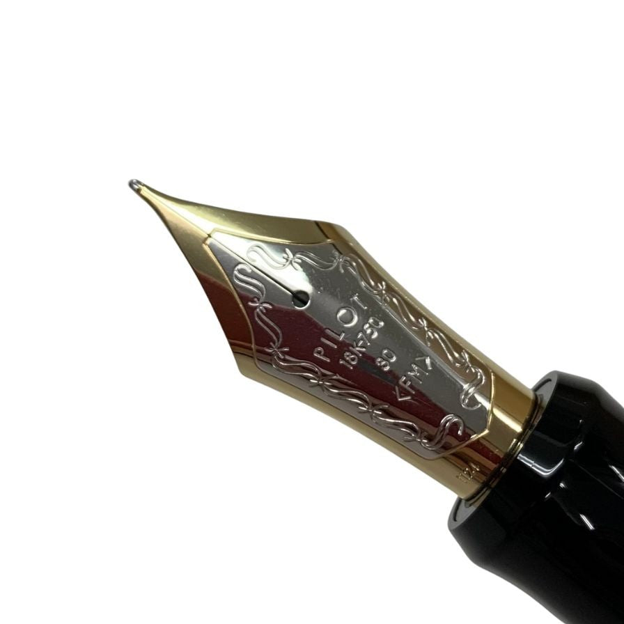 パイロット 万年筆 カスタム 漆 Urushi ペン先18K FKV-88SR-B-FM ブラック ユニセックス PILOT【AFB54】