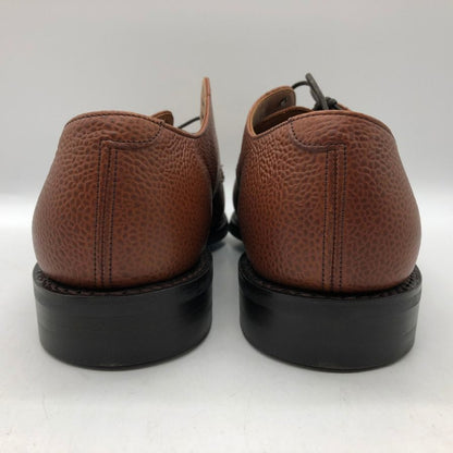 ヘンリー マクスウェル レザーシューズ グレインレザー プレーントゥ ブラウン メンズ サイズUK60F Henry Maxwell 約24.5cm【AFD14】