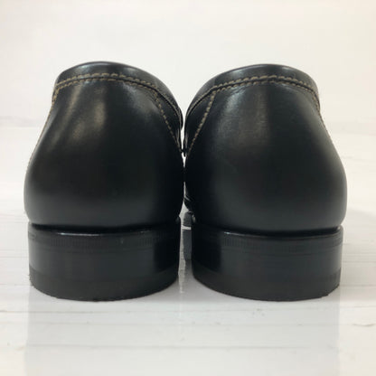 タニノクリスチー スリッポン シングルモンク スクエアトゥ ブラック メンズ サイズ7M TANINO CRISCI 約25.5cm【AFC50】