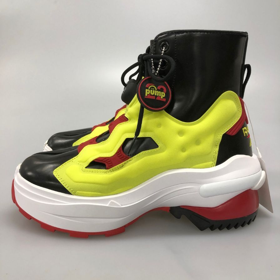 メゾンマルジェラ リーボック スニーカー Tabi Instapump Fury Hi S34WU0024 イエロー系 レディース サイズ41 Maison Margiela Reebok 約26.0cm【AFD8】