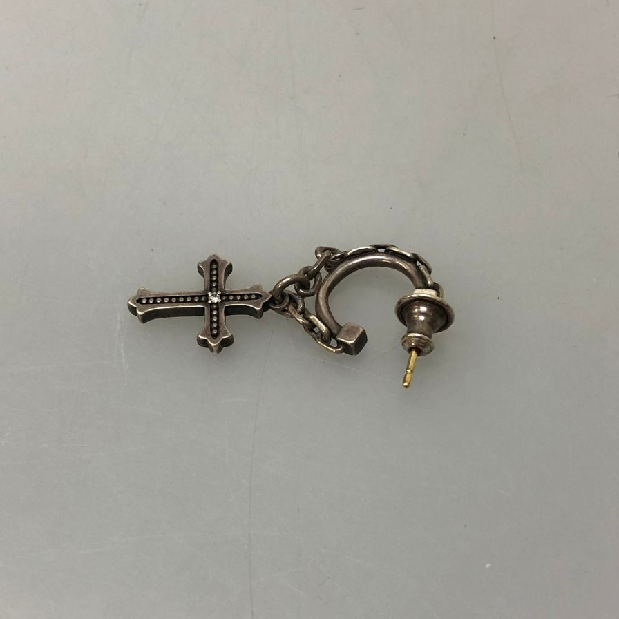 ジャスティンデイビス ピアス クロス シルバー925 メンズ JUSTIN DAVIS