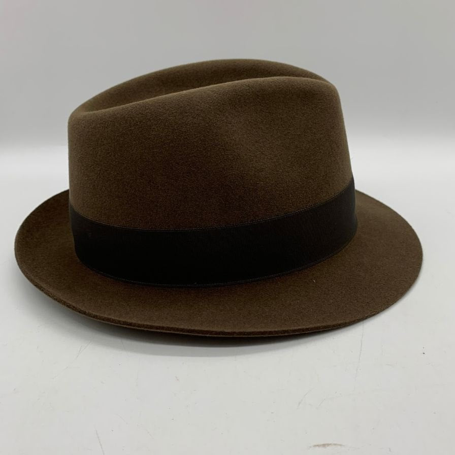 カシラ × ノックス 中折れハット ラビット メンズ サイズ58cm ブラウン CA4LA×KNOX