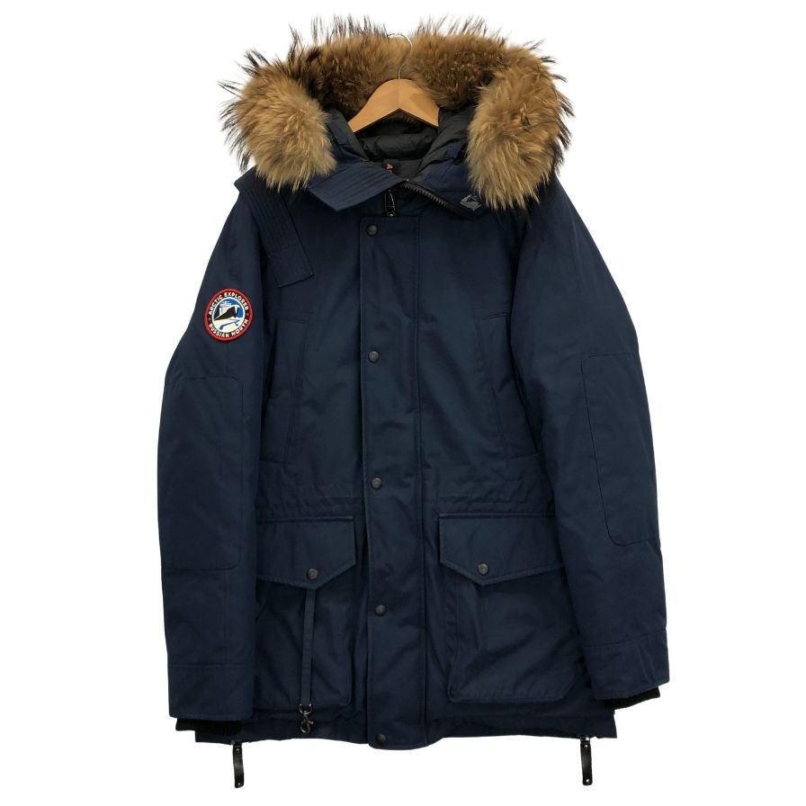 美品◆アークティックエクスプローラ チル ダウンジャケット メンズ ネイビー サイズL  arctic explorer 【AFF19】