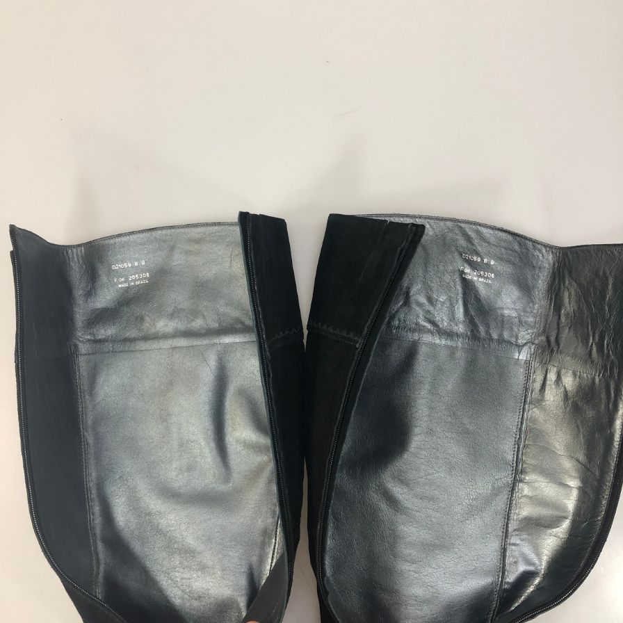 コールハーン スウェード ロング ブーツ  レディース サイズ 3B  ブラック COLE HAAN 約22.0cm【AFD9-2】