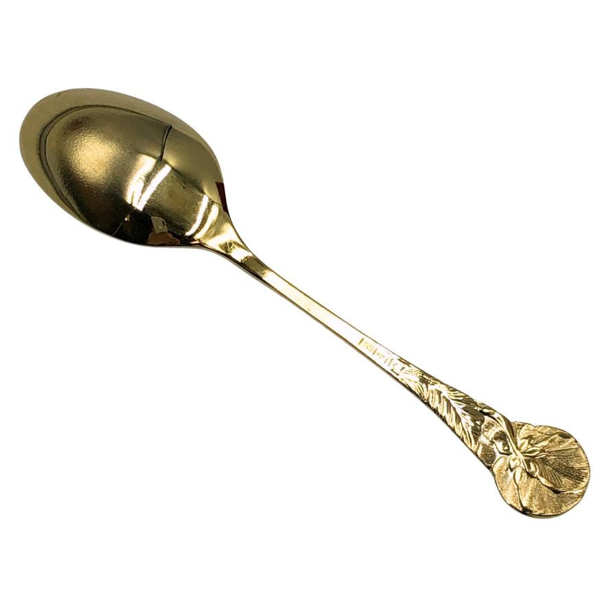 デミタッセ スプーンセット 花柄 ゴールド DEMITASSE【AFI26】【中古】