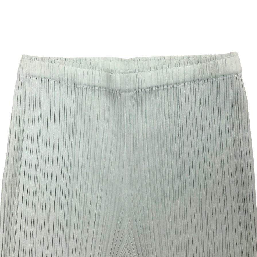 プリーツプリーズ イッセイミヤケ プリーツパンツ PP51JF143 ポリエステル レディース ブルー サイズ3 PLEATS PLEASE ISSEY MIYAKE 【AFB19】