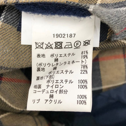 バブアー ジャケット ノンオイル 1902187 ハーフ丈 カバーオール ネイビー メンズ サイズ38 Babour BEDALE SL 2LAYER【LA】