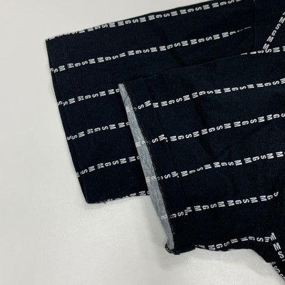 極美品◆エムエスジーエム ロゴロング Tシャツ レディース サイズS ブラック MSGM 【AFB19】