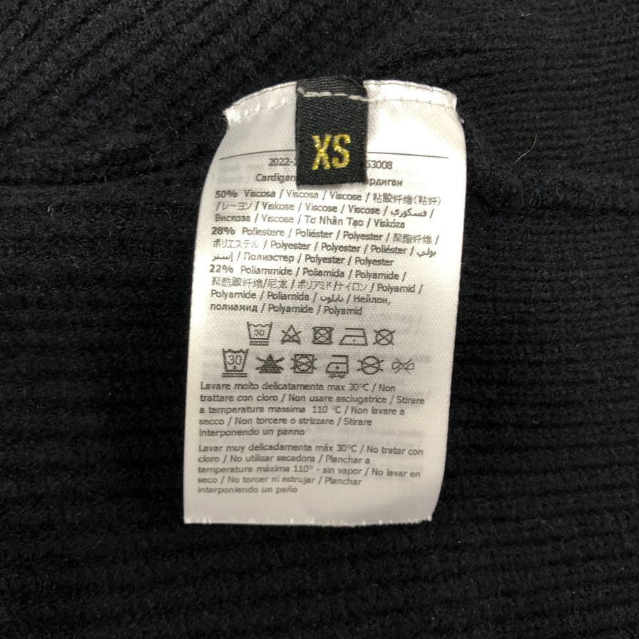 美品◆ガウディ ジーンズ カーディガン ブラック サイズXS GAUDI JEANS 【AFB34】