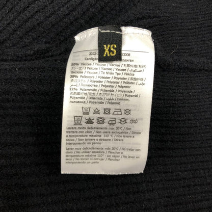 美品◆ガウディ ジーンズ カーディガン ブラック サイズXS GAUDI JEANS 【AFB34】