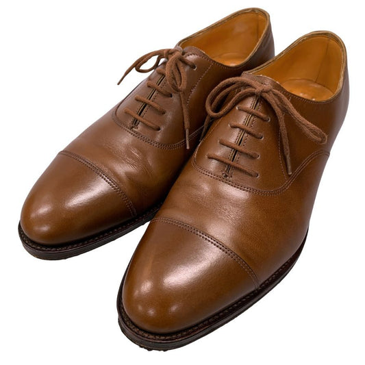 ジョンロブ レザーシューズ シティ ストレートチップ カーフ ブラウン UK6E メンズ JOHN LOBB CITY ビジネスシューズ 約24.5cm【LA】【中古】