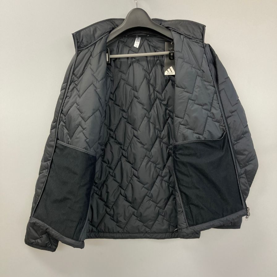 新品同様◆アディダス 中綿 ジャケット KD7996 A2N003 ブラック Lサイズ adidas 【AFF21】