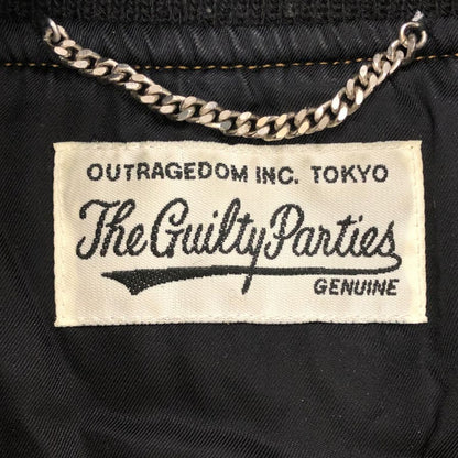 美品◆ワコマリア 24SS レザーバーシティジャケット ベージュ メンズ サイズM WACKOMARIA 【AFA18】