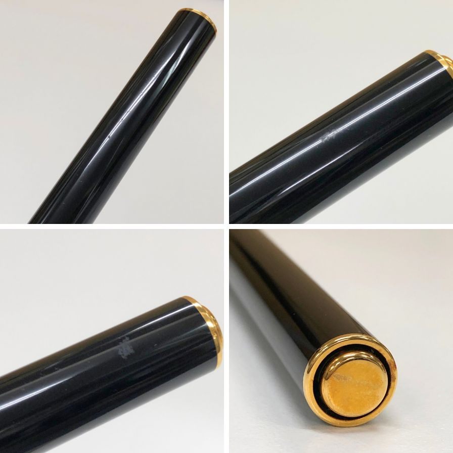 デュポン 万年筆 18K 750 M  LAQUE DE CHINE ゴールド×ブラック St.Dupont【AFI9】