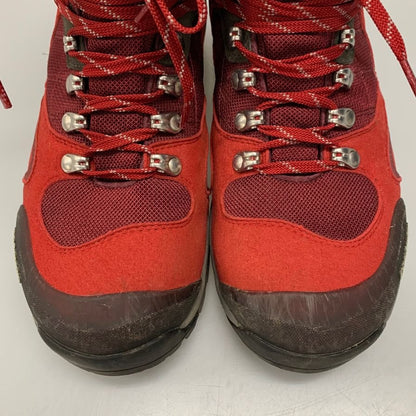 キャラバン トレッキングシューズ ゴアテックス 赤 24.5EEE レディース レースアップ ブーツ 靴 GORE-TEX CARAVAN 約24.5cm【AFC6】