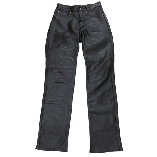 ショット レザーパンツ 600 サイズ W28 ブラック SCHOTT 【AFB47】