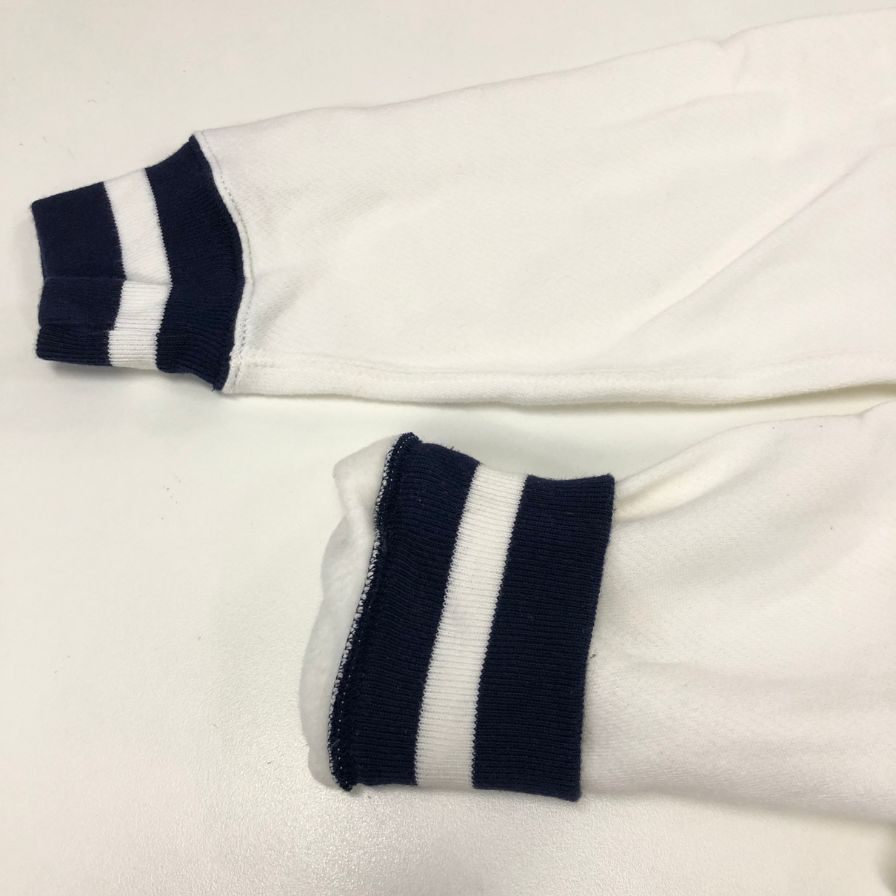 美品◆ポロ ラルフローレン 国内正規 エンブレム トップス 裏起毛 トレーナー メンズ サイズL ホワイト Polo Ralph Lauren 【AFB43】