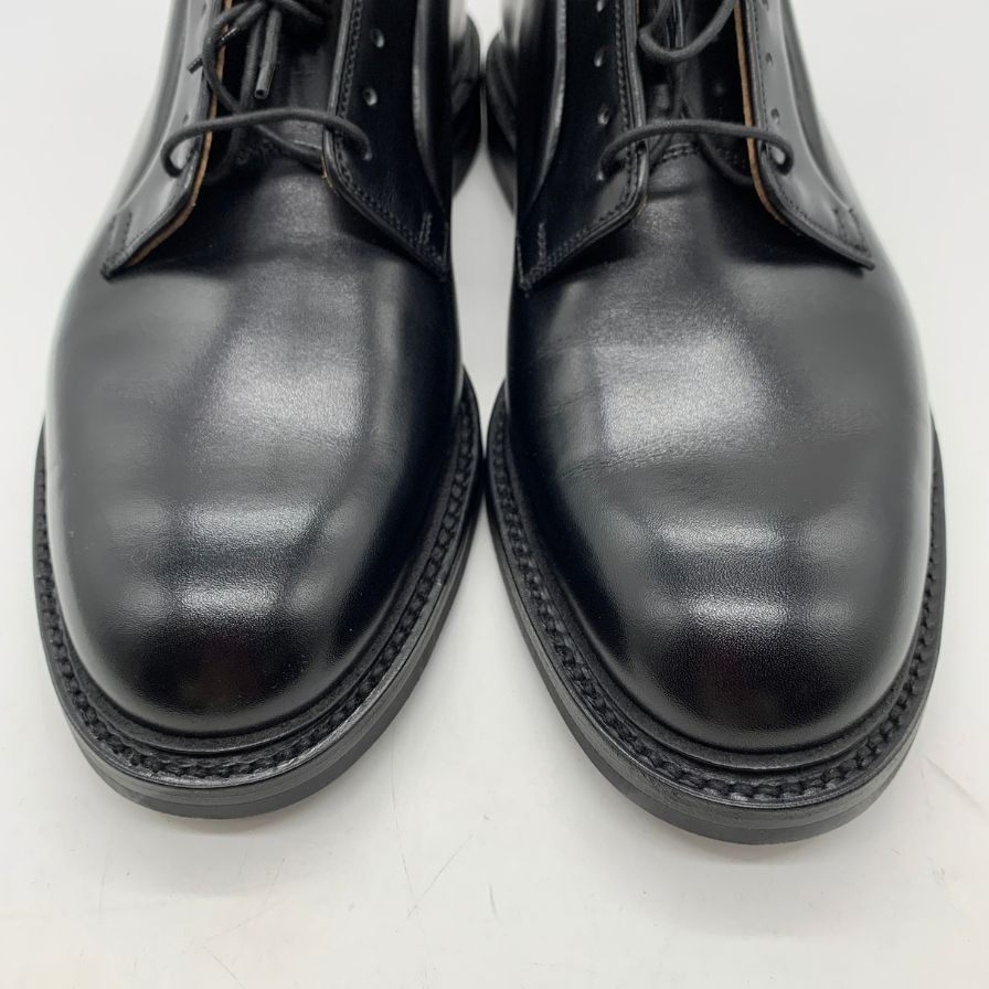 クロケット＆ジョーンズ ラナーク3 レザーソール ブラック サイズ7F ラスト378 メンズ Crockett & Jones ビジネスシューズ 約25.5cm【LA】【中古】