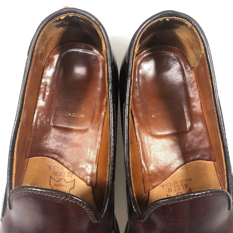 オールデン タッセルローファー 563 コードバン ダークバーガンディ サイズUS7D ALDEN ローファー 約25.0cm【LA】【中古】